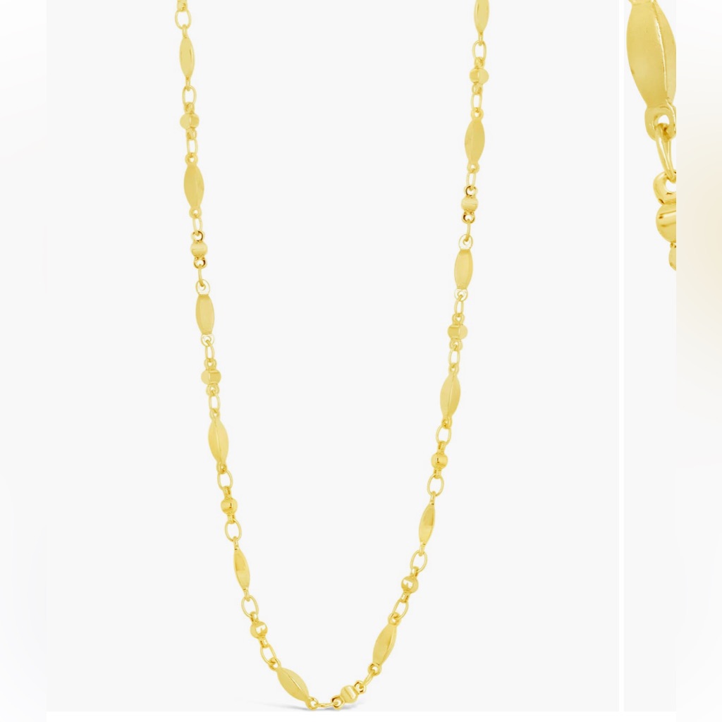 (010)Sterling Forever New Kenya Chain Link Necklace